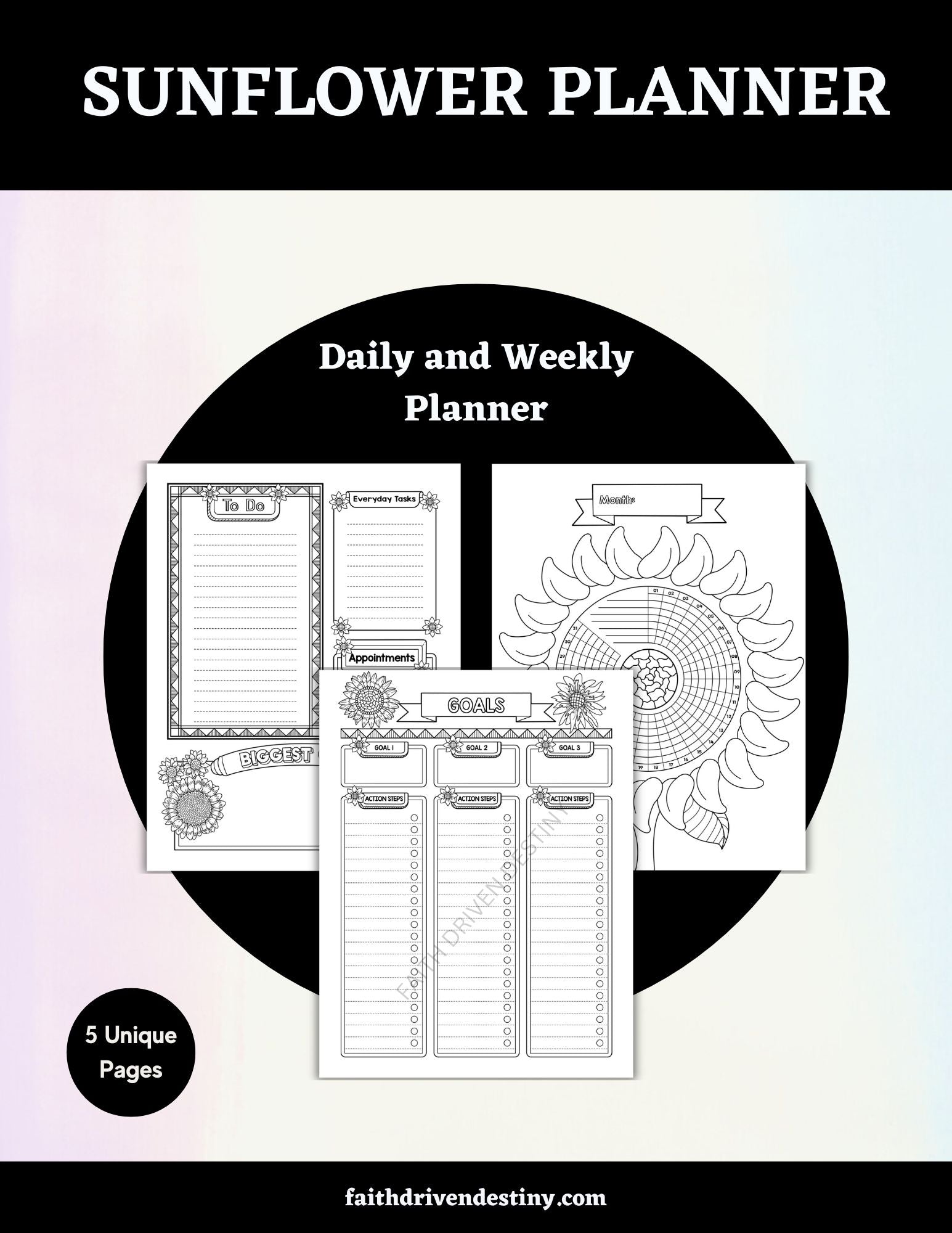 sunflower planner product image